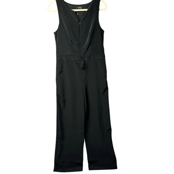 The Limited Pants - New The Limited Womens Size 8 Black 100% Polyester Sleeveless Front Zip Jumpsuit